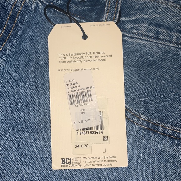 NWT Levi's Loose Straight Jeans – 'Whatever' Wash - Picture 6 of 6